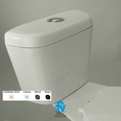 INODORO FV DOS PIEZAS MILÁN ESTÁNDAR SIMPLE DESCARGA BOTÓN NEGRO E116-S-NE