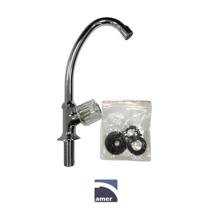 LLAVE PARA FREGADOR SENCILLA TIPO CUELLO DE GANSO AMER