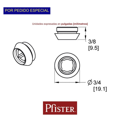 ASIENTO PARA LLAVE DE DUCHA BAÑO PP 9705000 PRICE PFISTER