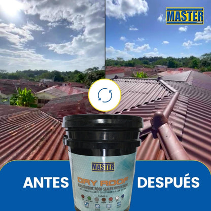 IMPERMEABILIZANTE PARA TECHO  DRY ROOF BLANCO  5 GALONES PCR1301/VAR0451  MASTER