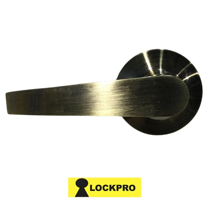 CERRADURA DE MANIJA DE PASO BRONCE ANTIGUO 2015 LOCKPRO