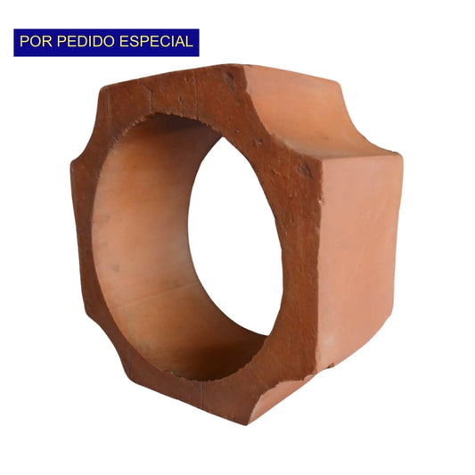 ORNAMENTAL DE ARCILLA REDONDO 8 PULGADAS DE DIAMETRO