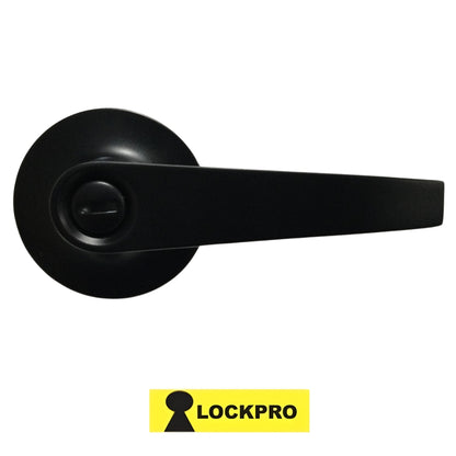 CERRADURA DE MANIJA DE BAÑO NEGRO MATE 3802 LOCKPRO