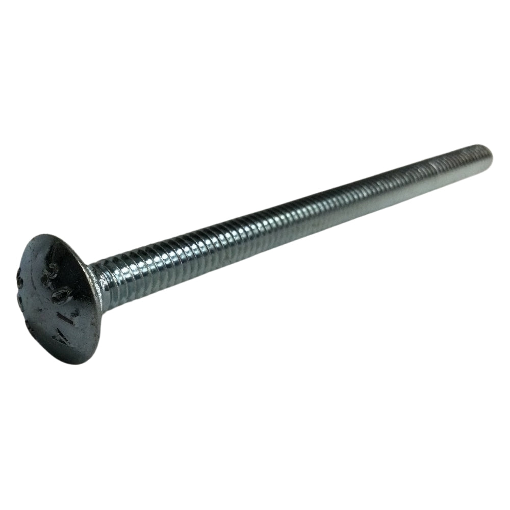 PERNO DE CARRUAJE ZINCADO ACERO GRADO 2 1/4 PULGADAS-20 x 4 PULGADAS ROSCA ESTANDAR