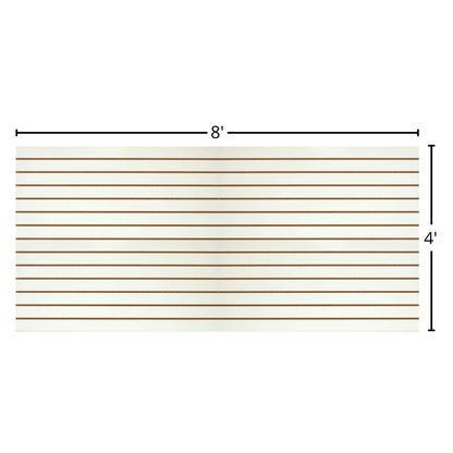 SLATWALL 2440X1220X18 MM (4 X 8 PIES) BLANCO ARAUCO