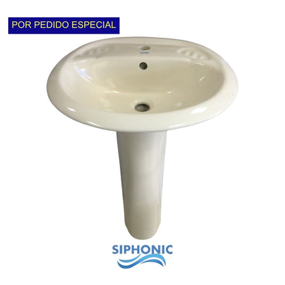 LAVAMANOS CON PEDESTAL BEIGE SR-3010