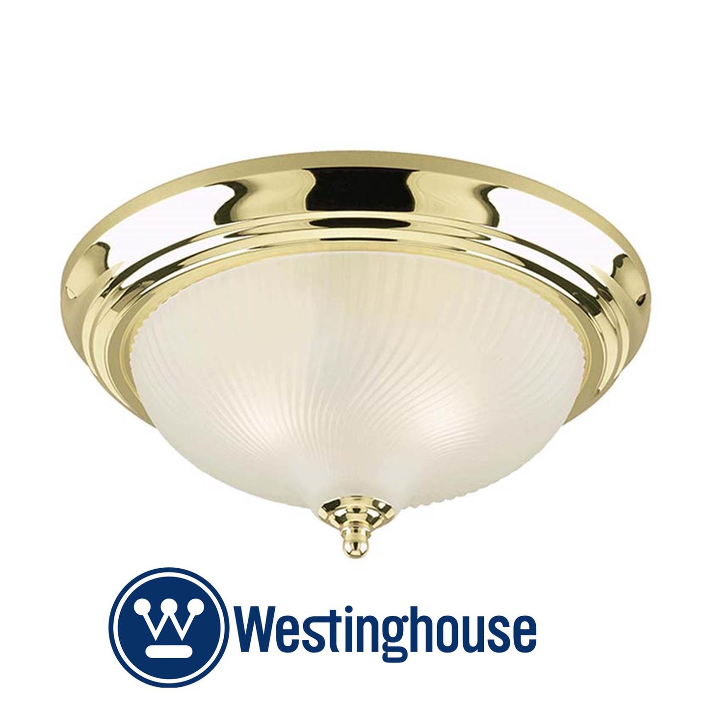 LAMPARA DORADA DE TECHO 2 LUCES WESTINGHOUSE