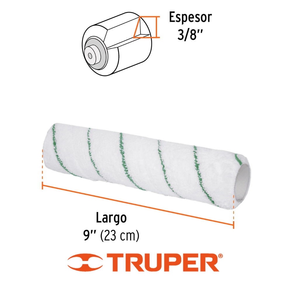 MOTA TRUPER (2) MICRO FIBRA 9" - 3/8"