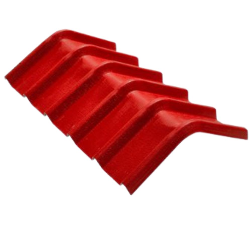 CABALLETE FIBERGLASS REFORZADO CON UPVC + RESINA COLOR TERRA (600MM X 2.01MM)