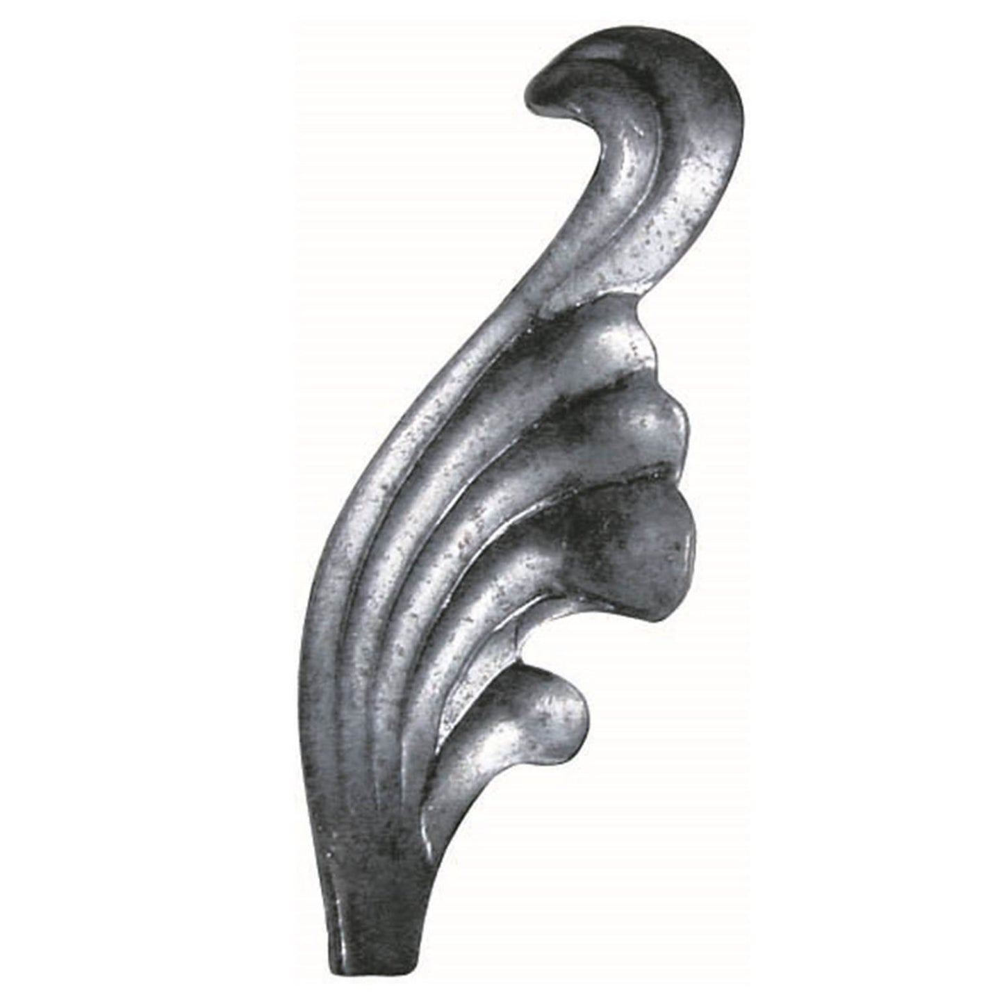 PETALO DE HIERRO FORJADO IZQUIERDO 4X70X60mm - 136/4