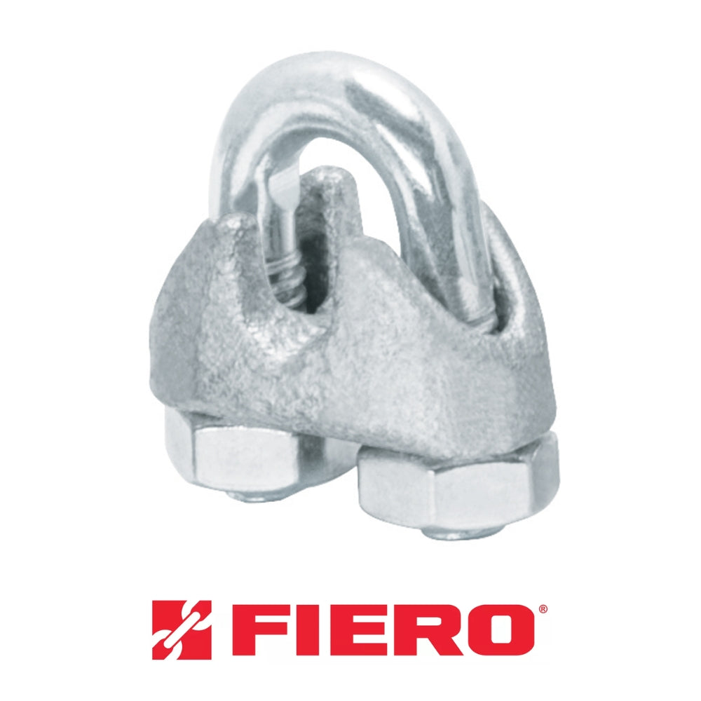 GRAPA PARA CABLE DE ACERO 3/16" FIERO (2 PIEZAS)