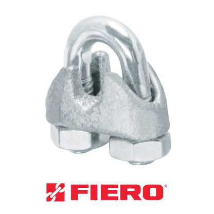 GRAPA PARA CABLE DE ACERO 3/16" FIERO (2 PIEZAS)