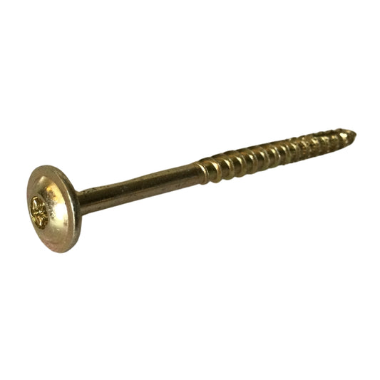TORNILLO DE GABINETE ZINC AMARILLO #9 x 2-1/2 PULGADAS 09324