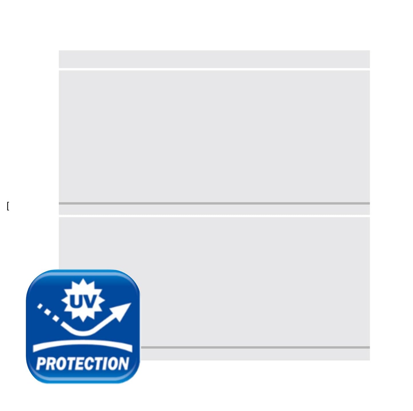 CIELO RASO DE PVC BLANCO BRILLO U/V CON DIVISION 7mm X 20cm X 5.9m (1.18m2) SKYLINE