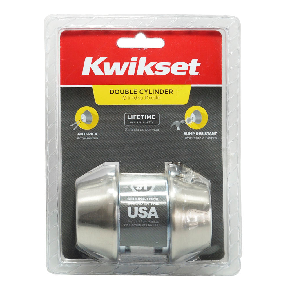 CERROJO LLAVE-LLAVE ACABADO NIQUEL SATINADO KWIKSET
