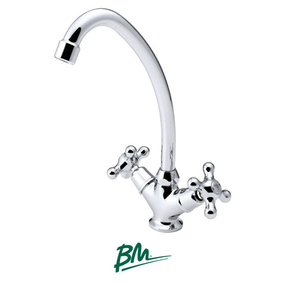 LLAVE PARA FREGADOR SENCILLA MANIJA DE CRUZ IDEAL BM-C50105