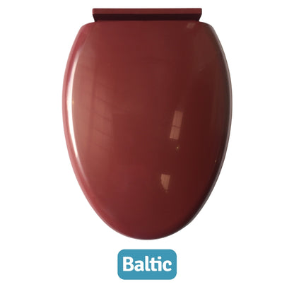 ASIENTO PARA INODORO ELONGADO ROJO VINO