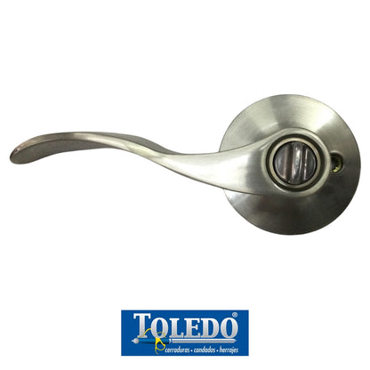 CERRADURADE LEVER JAEN LLAVE-BOTON SATIN NIQUEL TOLEDO