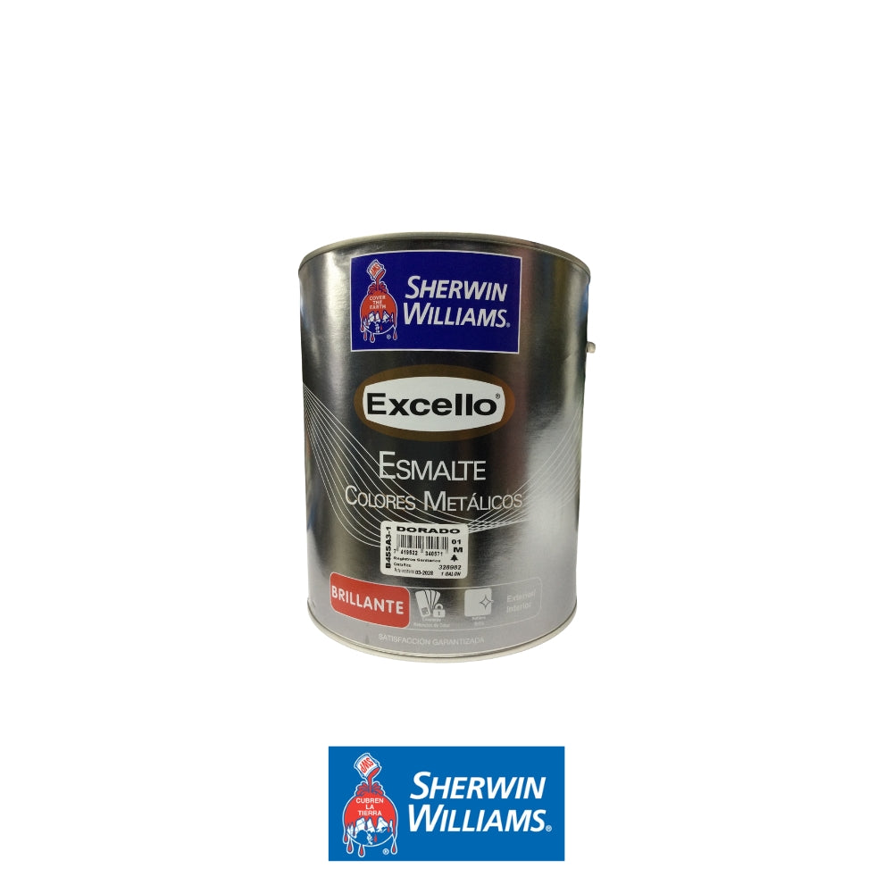 PINTURA ESMALTE METALICO DORADO EXCELLO  GL B4SSA3-1 SHERWIN WILLIAMS