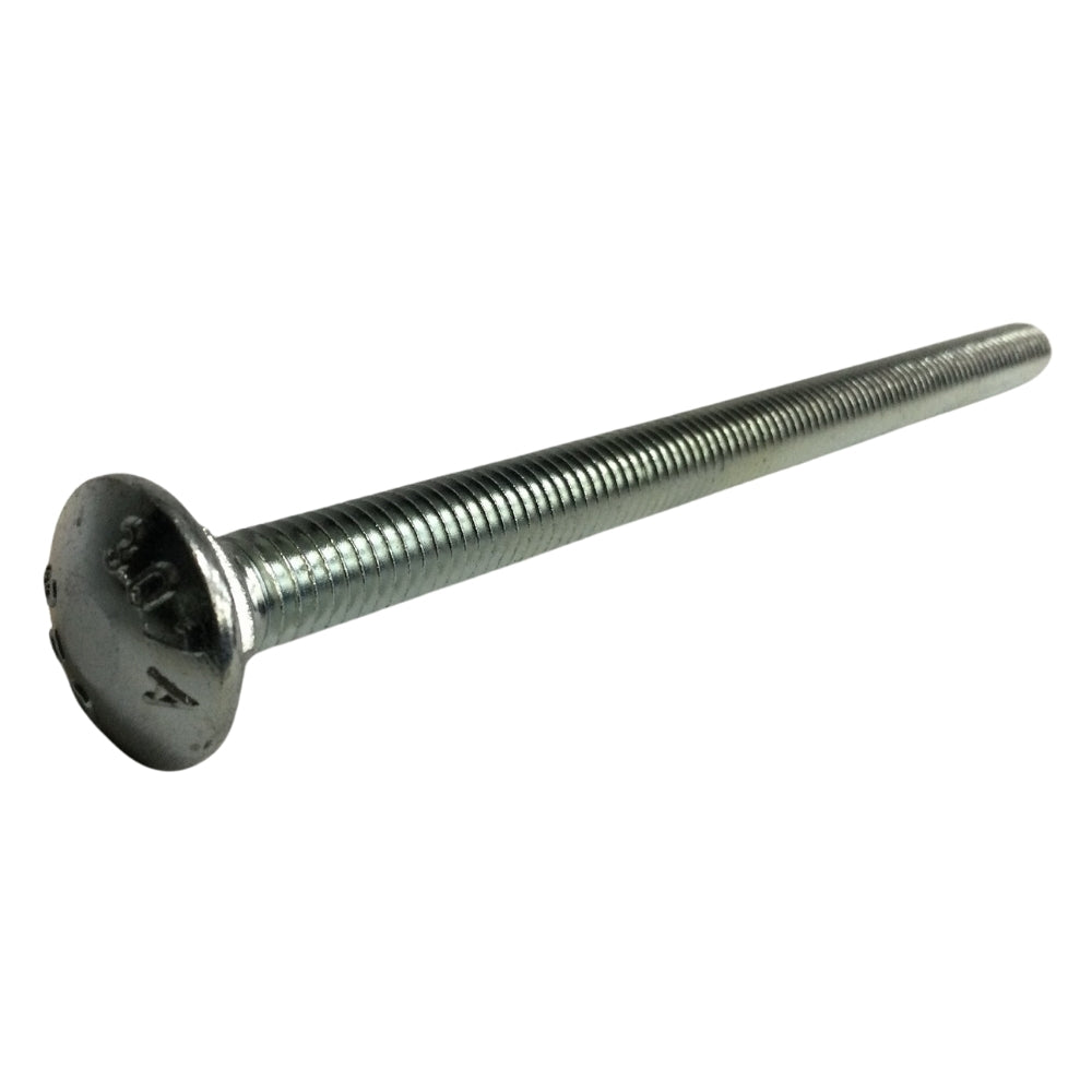 PERNO DE CARRUAJE ZINCADO ACERO GRADO 2 3/8 PULGADAS-16 x 6 PULGADAS ROSCA ESTANDAR