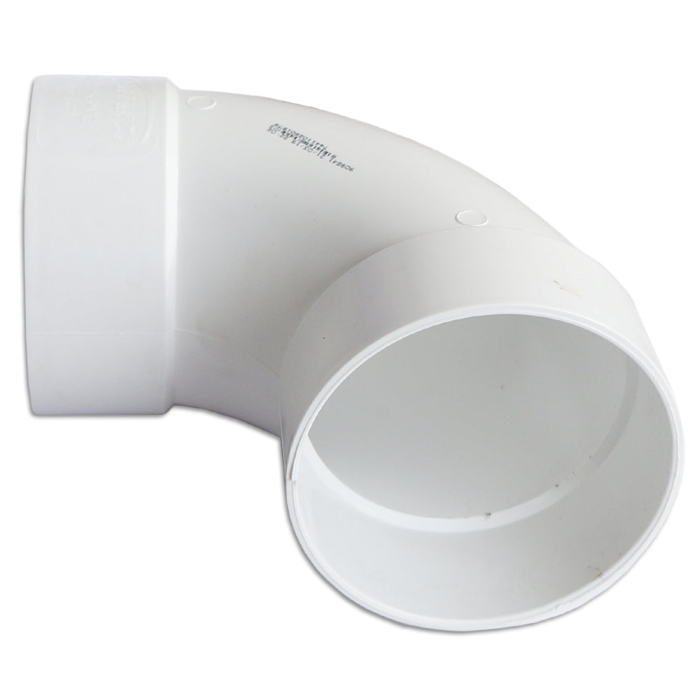 CODO 90° PVC DWV 100MM-4 IN PARA SANITARIO LIVIANO C/C
