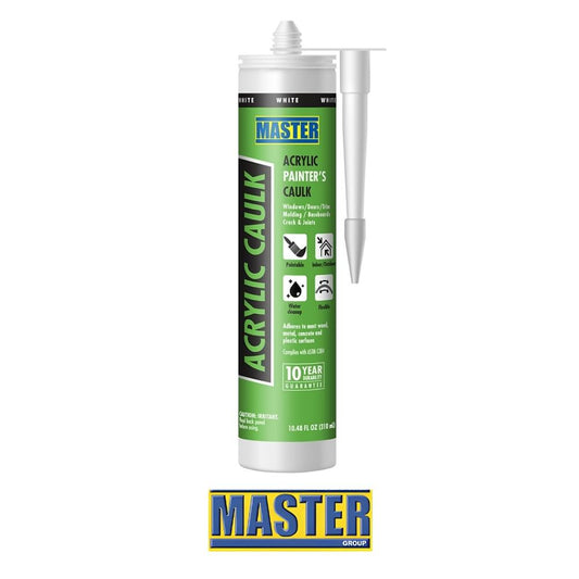 SILICONE ACRYLIC PAINTERS CAULK WHITE VV6000P MASTER