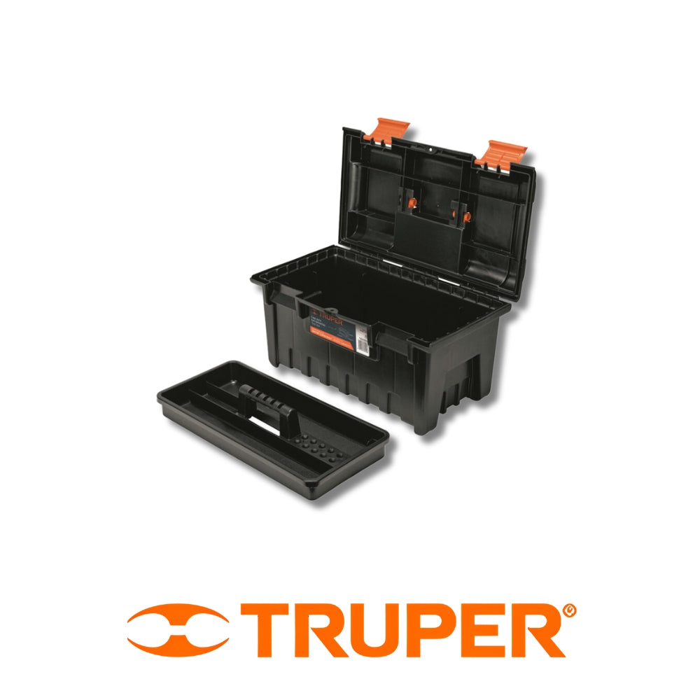 CAJA DE HERRAMIENTA NARANJA/NEGRO TRUPER 16 PULGADAS