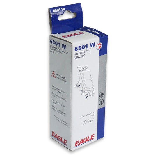 INTERRUPTOR DECOR 3WAY 15A/120V BLANCO