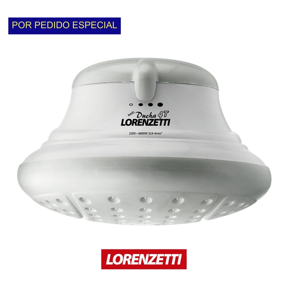 DUCHA ELECTRICA DE 4 TEMPERATURAS  BLANCA CON GRIS 127V / 550 WATTS LORENZETTI (7537518)