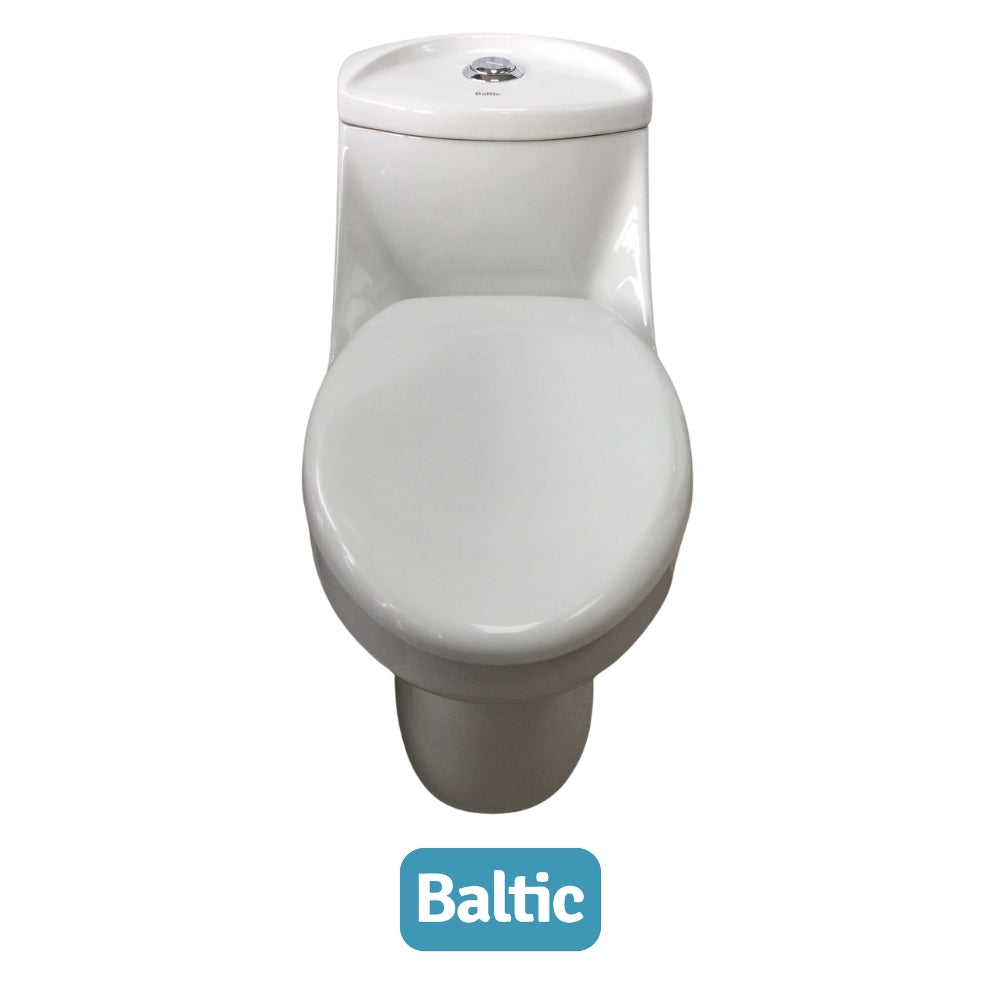 INODORO UNA PIEZA ELONGADO COLOR BLANCO BALTIC OCEANUS SR-1001