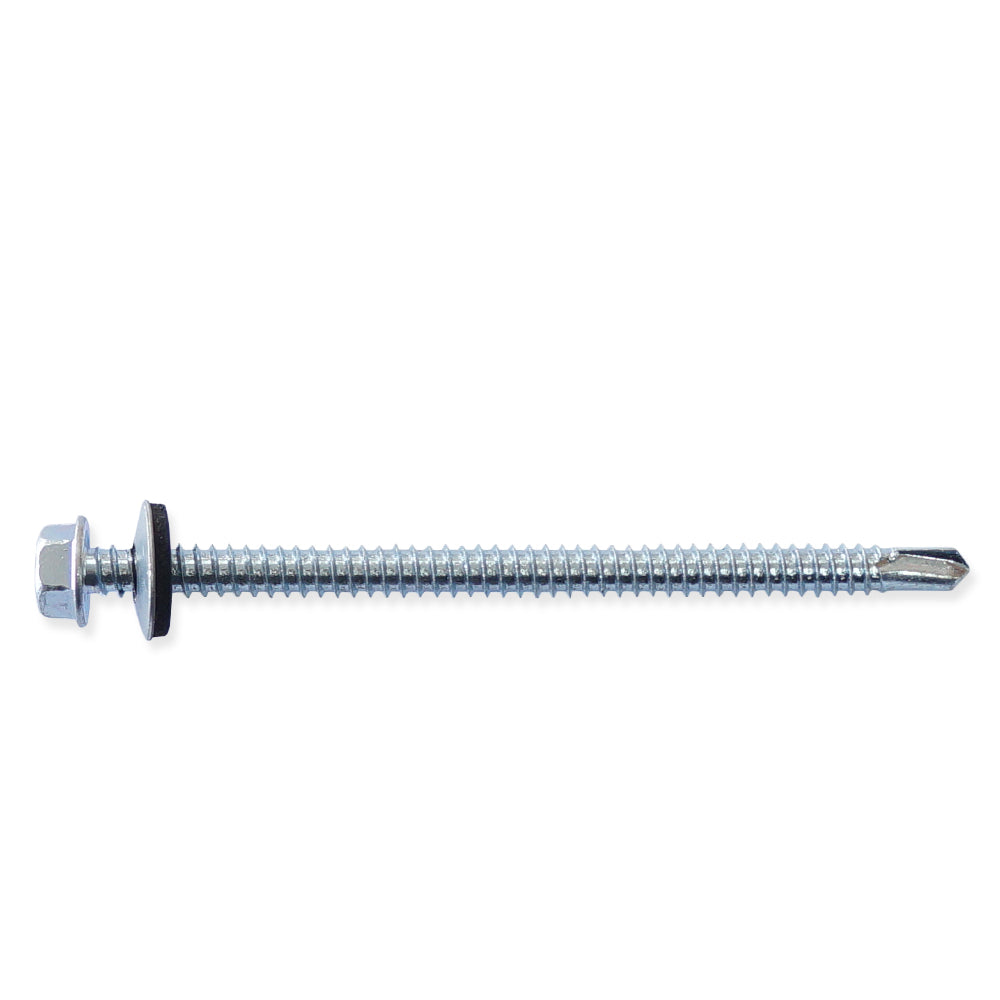 TORNILLO AUTO PERFORANTE GALVANIZADO #14 X 4 PULGADAS  PARA TECHO