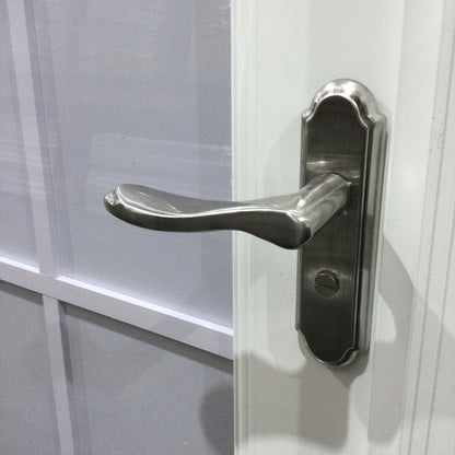 PUERTAS UPVC 2X7 CON MARCO 75MM BLANCO IZQUIERDA PLG01 CON BISAGRAS Y CERRADURA