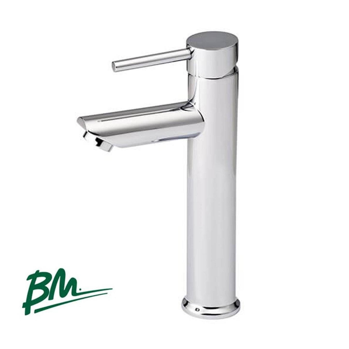 LLAVE PARA LAVAMANO MODELO TOKIO DE CUELLO ALTO CON ACABADO CROMO BM-002