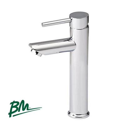 LLAVE PARA LAVAMANO MODELO TOKIO DE CUELLO ALTO CON ACABADO CROMO BM-002