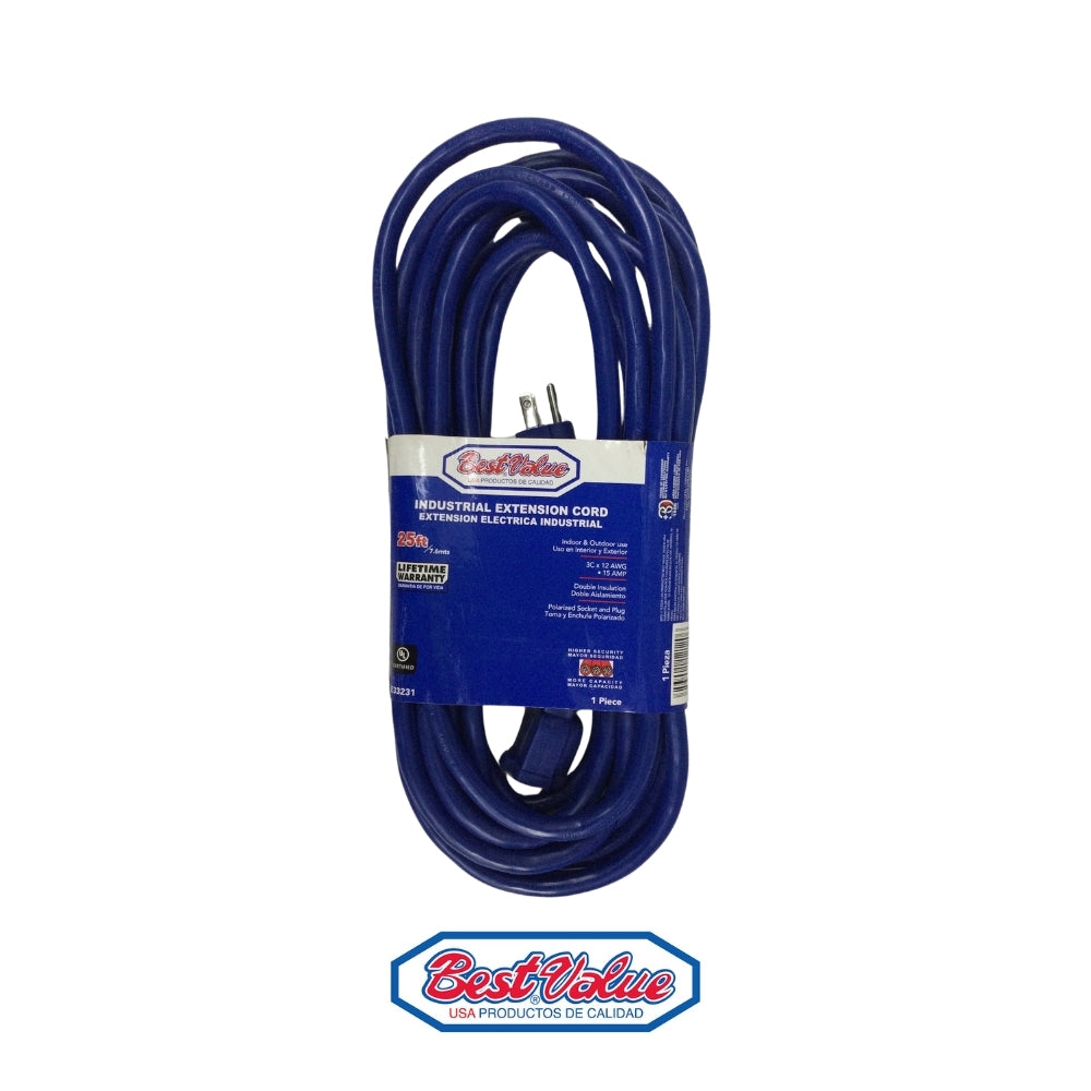 EXTENSION ELECTRICA USO INDUSTRIAL 25'- 3XAWG12