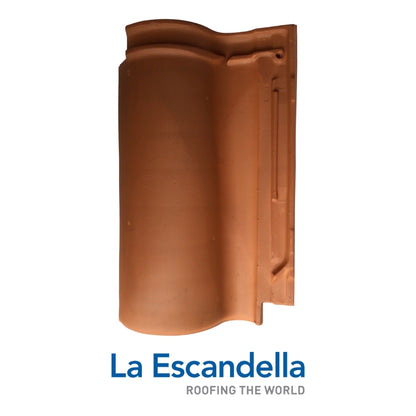 TEJA ARCILLA MIXTA GRANDE ROJA 47X28.6CM LA ESCANDELLA (TGR)