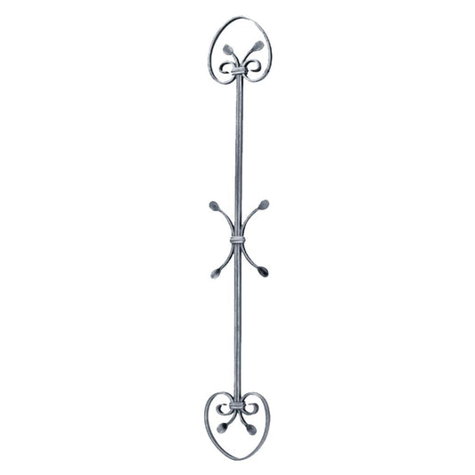 PANEL DE HIERRO FORJADO  12X12X140X1000mm - 1122/1