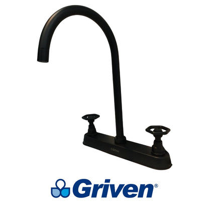 LLAVE DOBLE DE FREGADOR TIPO CUELLO ALTO INDUSTRIAL GRIVEN GVS-SBF-2B