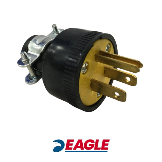 ENCHUFE POLARIZADO NEGRO 15A/125V NEMA 5-15P