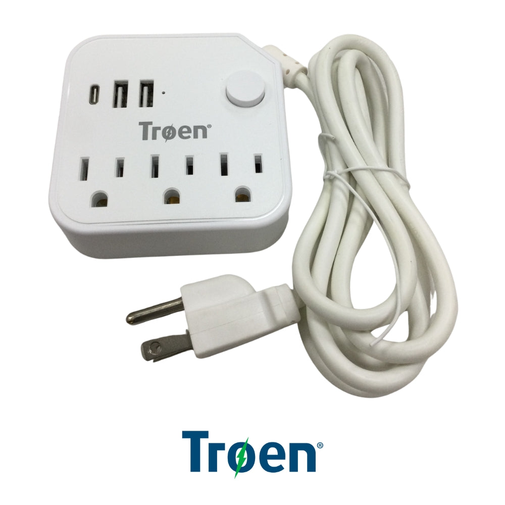 REGLETA MULTICONTACTO (2USB + 1 TYPE C) TR-MSC2U1C-W