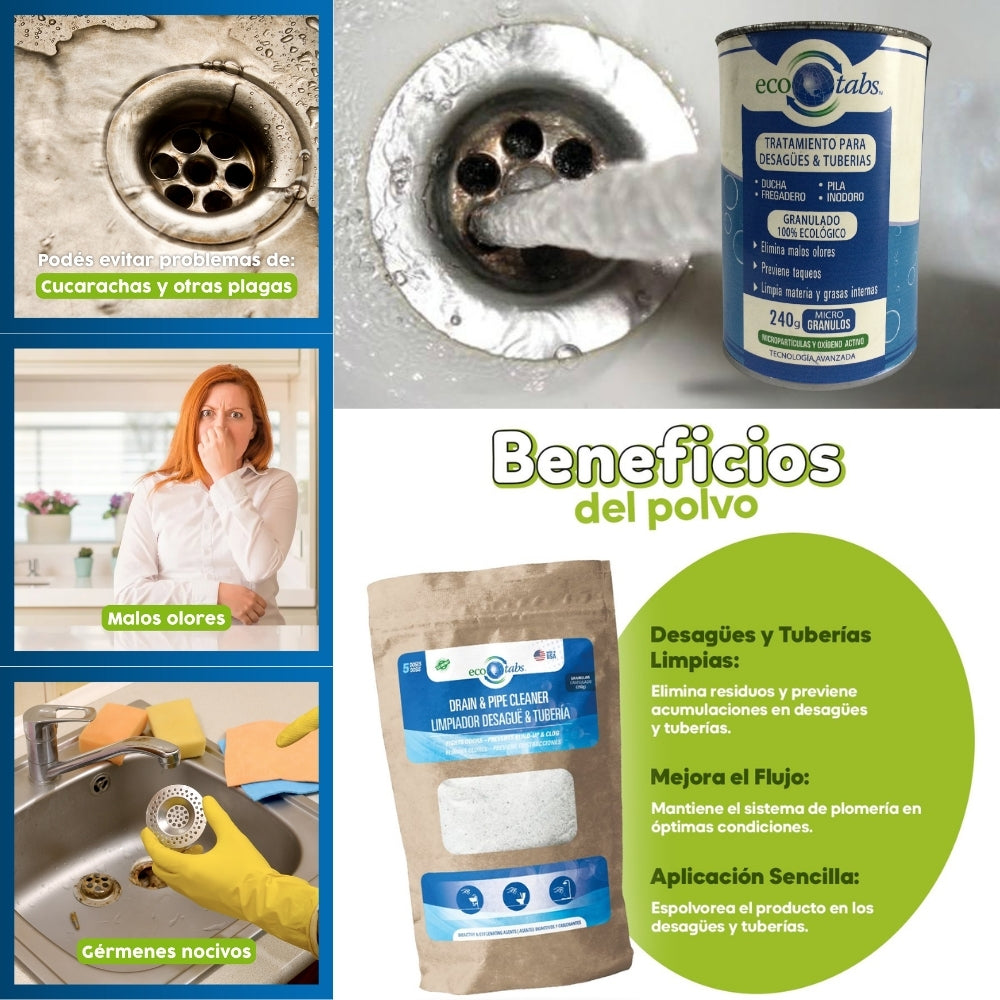 BACTERIAS PARA DESAGUES ECOTABS