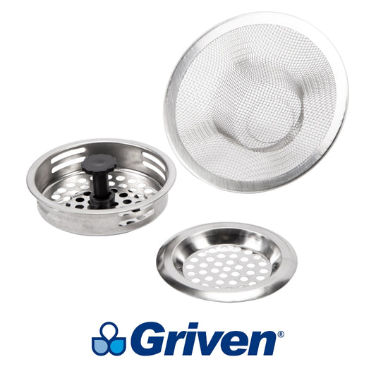 FILTRO COLADOR PARA FREGADERO SET X3 PIEZAS GRIVEN A018-ZJ3013